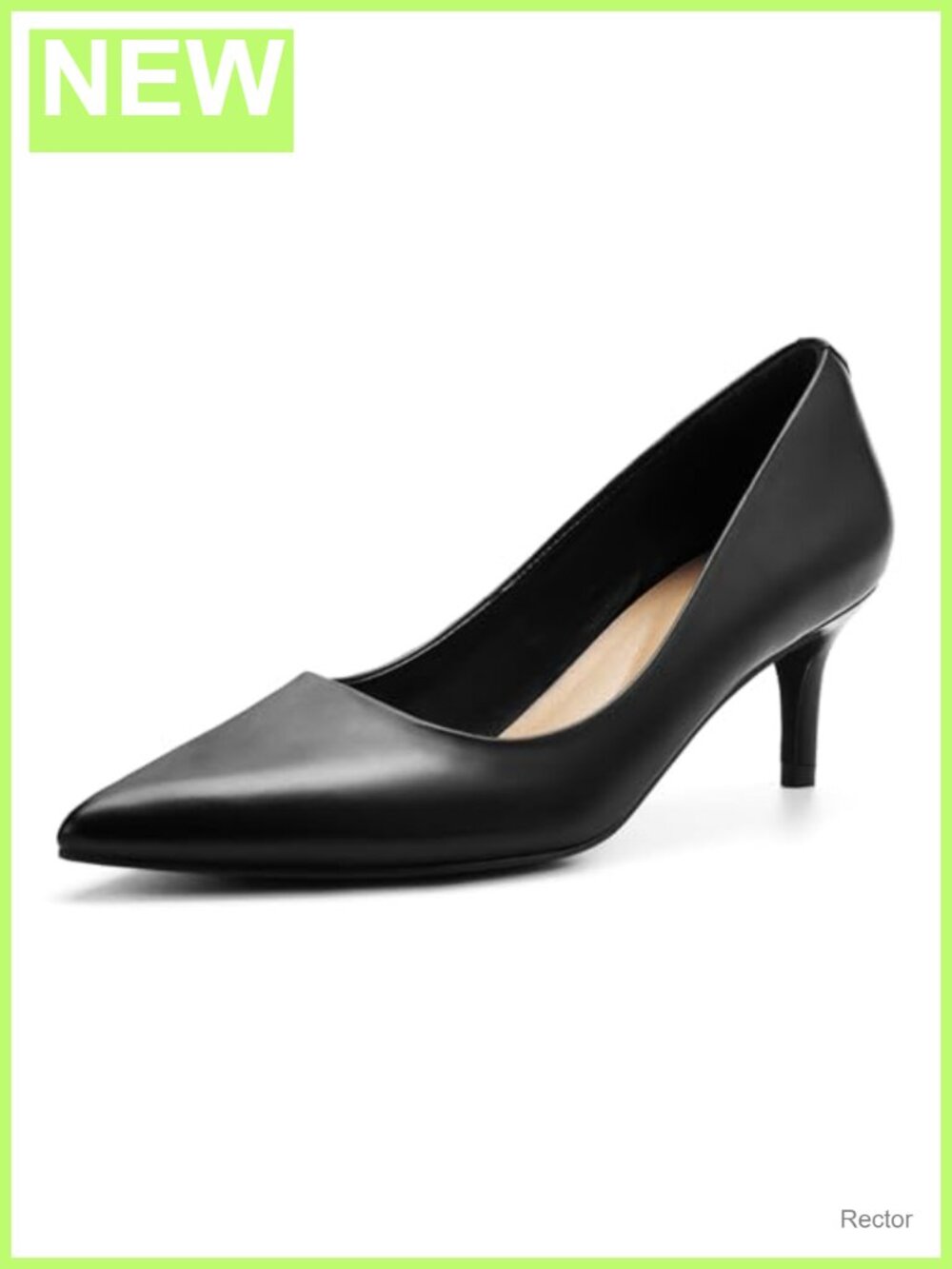 Women's Pointed Toe Stiletto Heels Dress Pumps Faux Leather Slip On